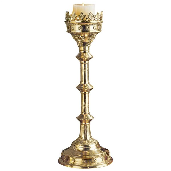 Chartres Cathedral Gothic Candlestick: Grande